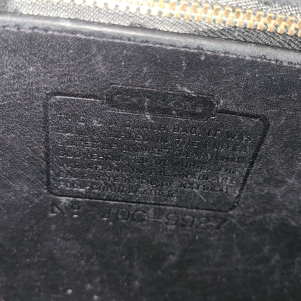 Vintage Coach Willis 9927 Black Leather - Picture 10 of 16